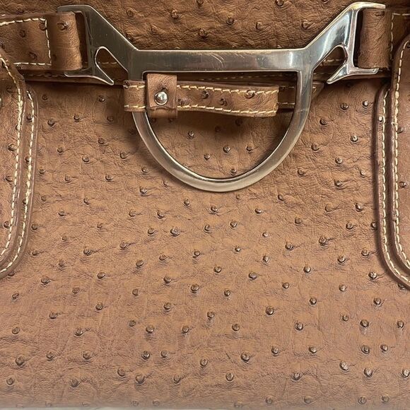 No Brand Large Satchel Purse, Chocolate Brown - Picture 12 of 13